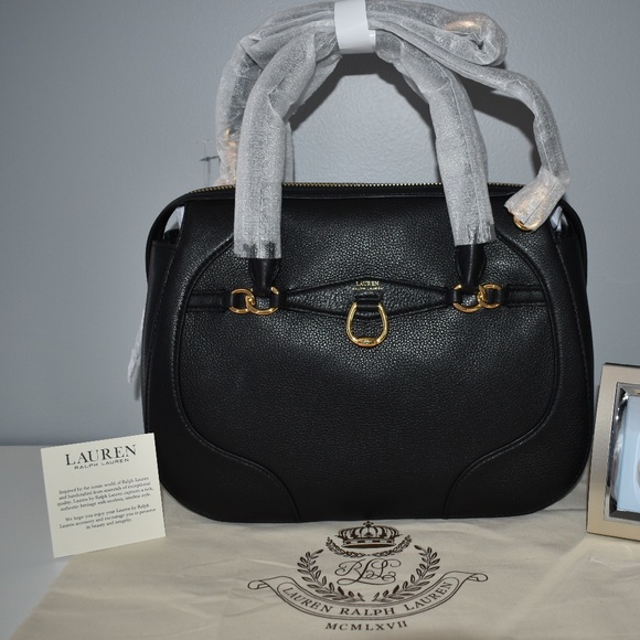 AUTHENTIC RALPH LAUREN MEDIUM LEATHER BAG - Picture 2 of 7